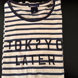 Scotch & Soda Navy & White Striped Tee - Tokyo Toujours Label